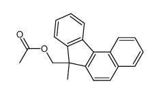 7-Methyl-7-acetoxymethyl-benzofluoren结构式