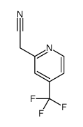 2-PYRIDINEACETONITRILE, 4-(TRIFLUOROMETHYL)- Structure
