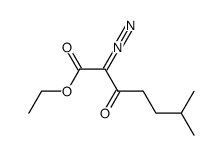 ethyl 2-diazo-6-methyl-3-oxoheptanoate Structure