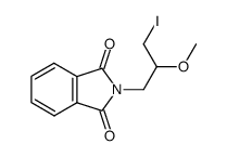 N-(3-iodo-2-methoxy-propyl)-phthalimide结构式