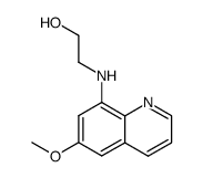 2-(6-methoxy-[8]quinolylamino)-ethanol结构式