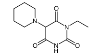 1-ethyl-5-piperidino-barbituric acid结构式