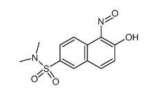 2-hydroxy-6-dimethylaminosulfonyl-1-nitrosonaphthalene Structure