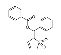 2-<1-(benzoyloxy)benzylidene>-2,5-dihydrothiophene 1,1-dioxide结构式