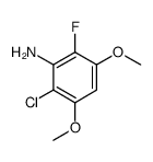 2-chloro-6-fluoro-3,5-dimethoxyaniline Structure