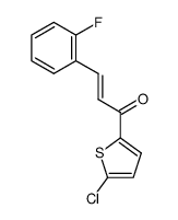 (2E)-1-(5-chlorothiophen-2-yl)-3-(2-fluorophenyl)prop-2-en-1-one Structure