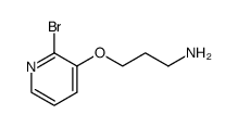 3-(2-bromo-pyridin-3-yloxy)-propylamine结构式