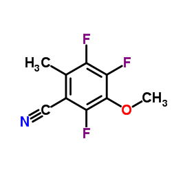 3-methoxy -2,4,5-trifluoromethylbenzonitrile Structure