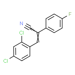 E-ALPHA-(4-FLUOROPHENYL)-2,4-DICHLOROCINNAMONITRILE structure