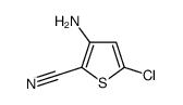 3-Amino-5-chloro-2-thiophenecarbonitrile结构式