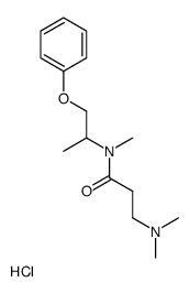 3-(dimethylamino)-N-methyl-N-(1-phenoxypropan-2-yl)propanamide,hydrochloride结构式