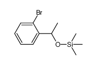 (1-(2-bromophenyl)ethoxy)trimethylsilane结构式