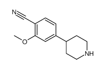2-甲氧基-4-哌啶-4-基-氰基苯结构式