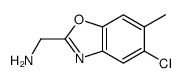 (5-chloro-6-methyl-1,3-benzoxazol-2-yl)methanamine Structure