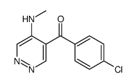 (4-chlorophenyl)-[5-(methylamino)pyridazin-4-yl]methanone Structure