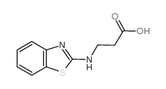 3-(苯并噻唑-2-氨基)-丙酸结构式