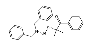 2-((dibenzylamino)diselanyl)-2-methyl-1-phenylpropan-1-one Structure