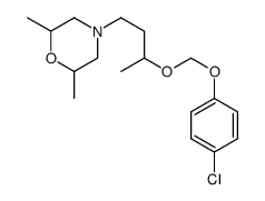 4-[3-[(4-chlorophenoxy)methoxy]butyl]-2,6-dimethylmorpholine Structure