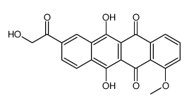 6,11-dihydroxy-8-(2-hydroxyacetyl)-1-methoxytetracene-5,12-dione结构式