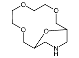 3,6,9,15-tetraoxa-13-azabicyclo[9.3.1]pentadecane Structure