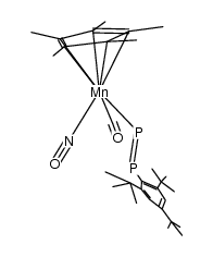 (η5-C5(CH3)5)(CO)(NO)MnPPC6H2(C(CH3)3)3 Structure