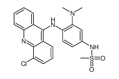 N-[4-[(4-chloroacridin-9-yl)amino]-3-(dimethylamino)phenyl]methanesulfonamide结构式