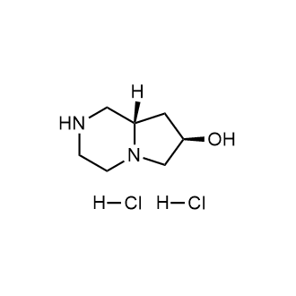 (7R,8aS)-1,2,3,4,6,7,8,8a-octahydropyrrolo[1,2-a]pyrazin-7-ol dihydrochloride Structure