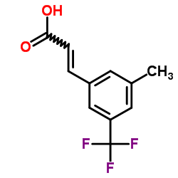 3-Methyl-5-(trifluoromethyl)cinnamic acid Structure