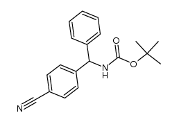 tert-butyl ((4-cyanophenyl)(phenyl)methyl)carbamate Structure