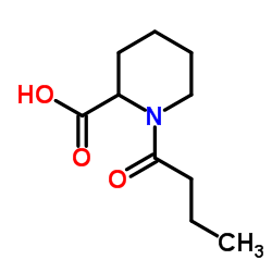 1-Butyryl-2-piperidinecarboxylic acid结构式