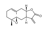 4α,5β-epoxy-desacetoxylaurenobiolide Structure