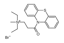 diethyl-methyl-(3-oxo-3-phenothiazin-10-ylpropyl)azanium,bromide Structure
