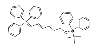 [(E)-6-(tert-Butyl-diphenyl-silanyloxy)-hex-2-enylidene]-triphenyl-λ5-phosphane Structure
