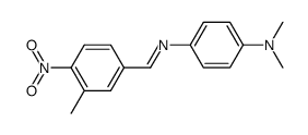 N,N-Dimethyl-N'-[1-(3-methyl-4-nitro-phenyl)-meth-(E)-ylidene]-benzene-1,4-diamine结构式