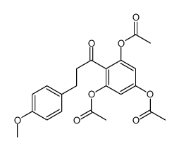 [3,5-diacetyloxy-4-[3-(4-methoxyphenyl)propanoyl]phenyl] acetate Structure