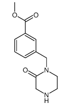 methyl 3-((2-oxopiperazin-1-yl)methyl)benzoate结构式