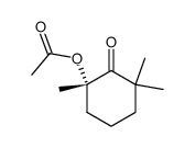 (S)-2-acetoxy-2,6,6-trimethylcyclohexanone Structure