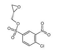 (2R)-glycidyl 4-chloro-3-nitrobenzenesulfonate Structure