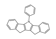 11,12-dihydro-5-phenyldiindeno[1,2-b,d]pyrrole结构式