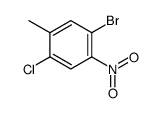 1-bromo-4-chloro-5-methyl-2-nitrobenzene结构式