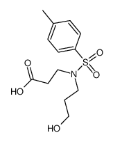 N-tosyl-7-hydroxy-4-azaheptanoic acid结构式