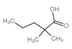 2,2-dimethylvaleric acid structure