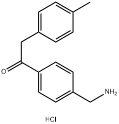 1-(4-Aminomethyl-phenyl)-2-p-tolyl-ethanone hydrochloride Structure