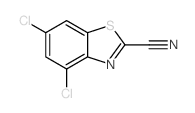 4,6-Dichloro-2-benzothiazolecarbonitrile Structure