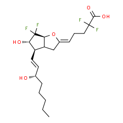 2,2,10,10-Tetrafluoro-13-dehydro-pgi2 Structure