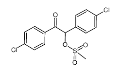 1,2-bis(4-chlorophenyl)-2-oxoethyl methanesulfonate结构式