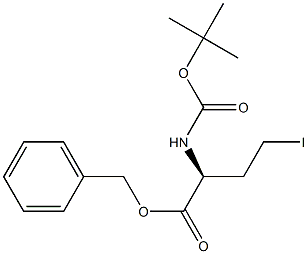 Benzyl 2-(S)-[(tert-butoxycarbonyl)amino]-4-iodobutanoate结构式