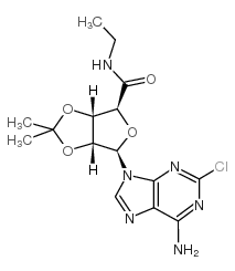 2-Chloro-2',3'-O-isopropylideneadenosine-5'-N-ethylcarboxamide Structure