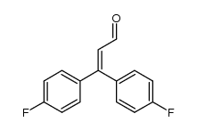 3,3-di(4'-fluorophenyl)prop-2-enal结构式