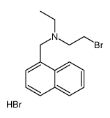 2-bromoethyl-ethyl-(naphthalen-1-ylmethyl)azanium,bromide结构式
